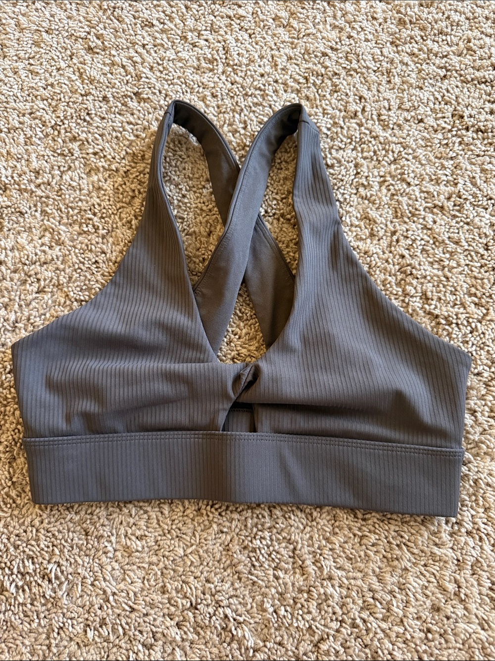 Fabletics Low Impact Sports Bra Taupe Small